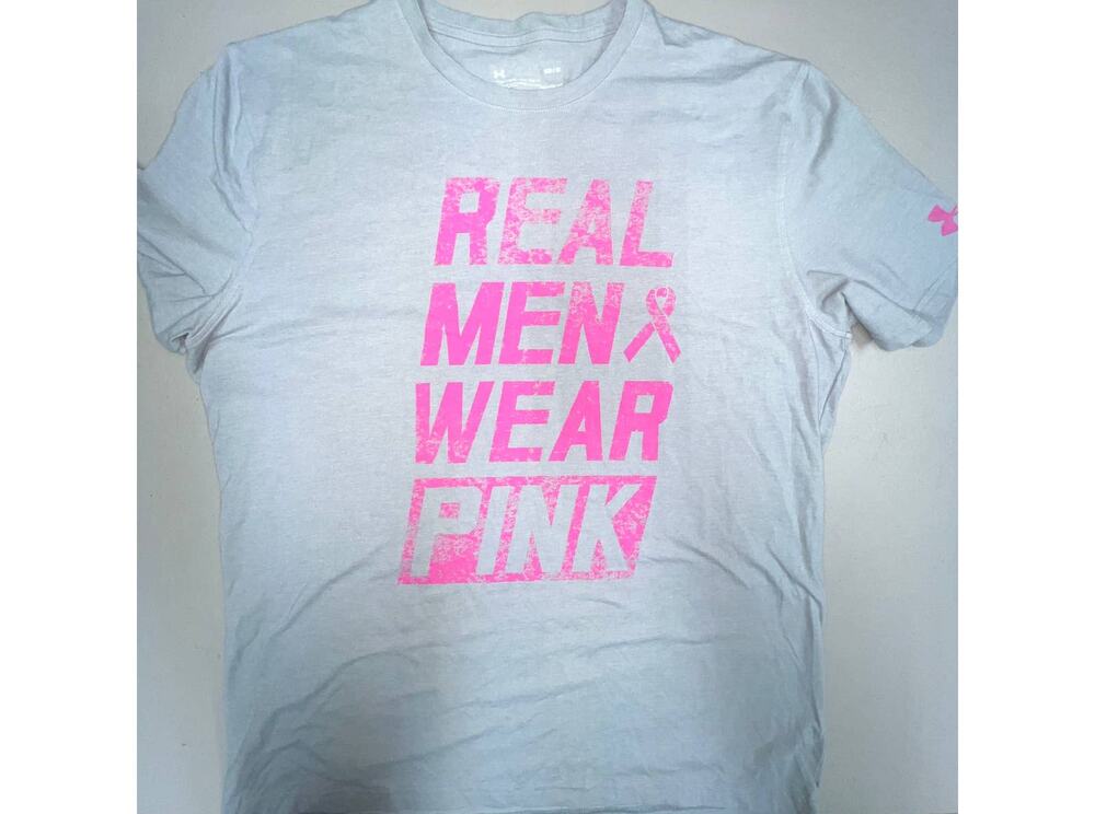 Under Armour Real Men Wear Pink Tee Men M